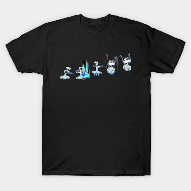 R.O.B. Beep Boop - Light Blue T-Shirt by SlugKing